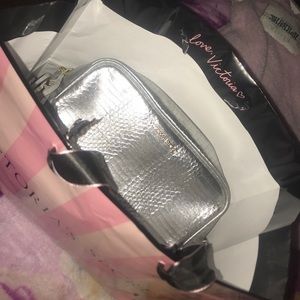 Victoria Secret Silver Crossbody Purse /vspink/